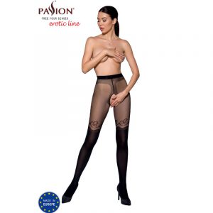 Passion - Tiopen 012 Schwarze Strumpfhose 1/2 20/40 Den