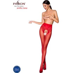 Passion - Tiopen 006 Rote Strumpfhose 1/2 30 Den
