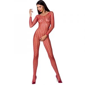 Passion - Woman Bs068 Roter Bodystocking, Eine