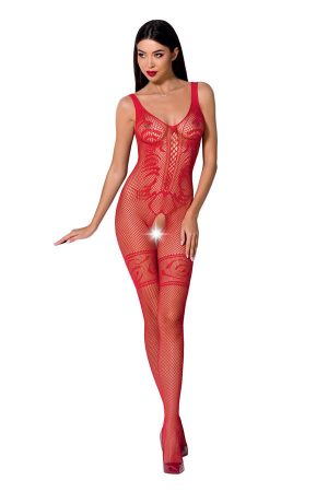 Passion - Woman Bs069 Roter Bodystocking, Eine